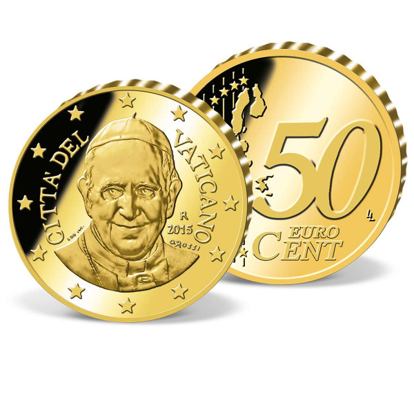 Originální "Vatikánská euromince s papežem Františkem 2015" CZ_2714625_1