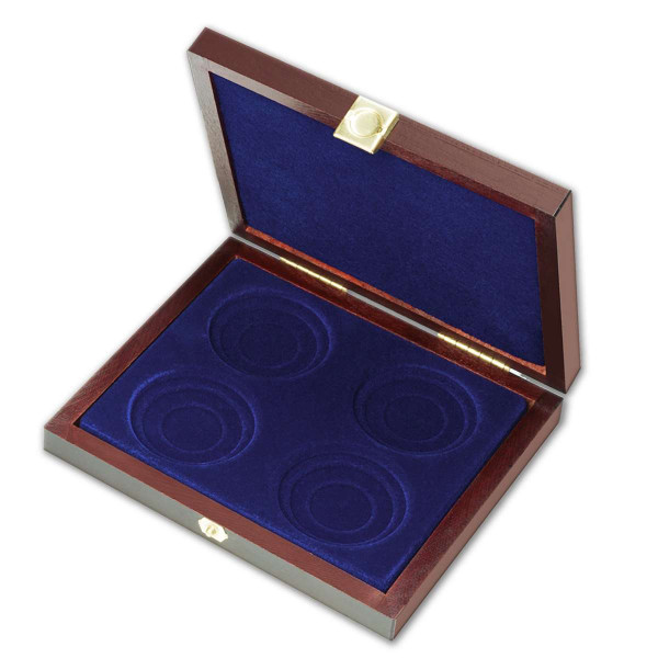 Malá luxusní dřevěná kazeta na 4 mince CZ_2602304_1
