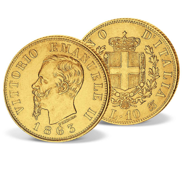 Zlatá mince "10 lir Vittorio Emanuele II. 1861-1865" CZ_2460235_1