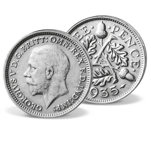Stříbrná mince Velké Británie 3 Pence "George V" CZ_2612454_1