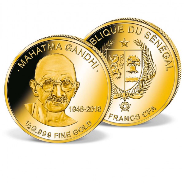 Zlatá mince "M. Gándhí 1948-2018" CZ_1739084_1
